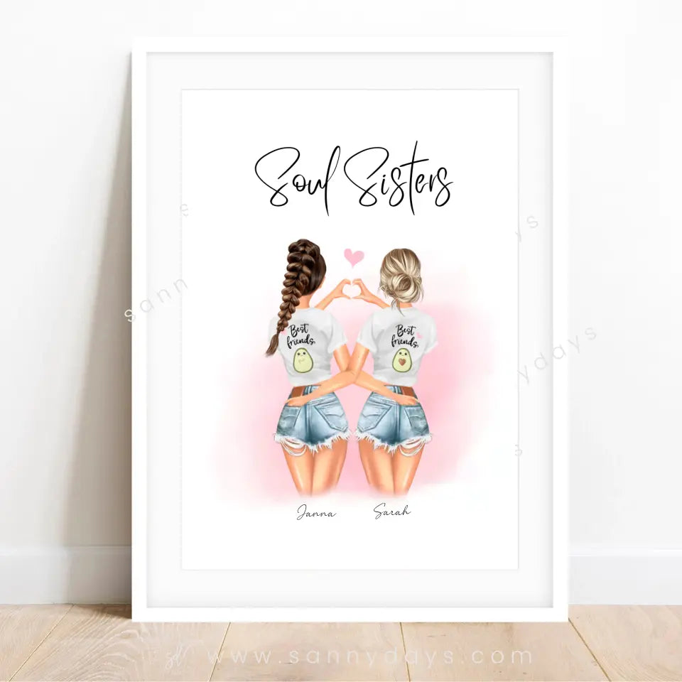 Beste Vriendinnen Hart - POSTER