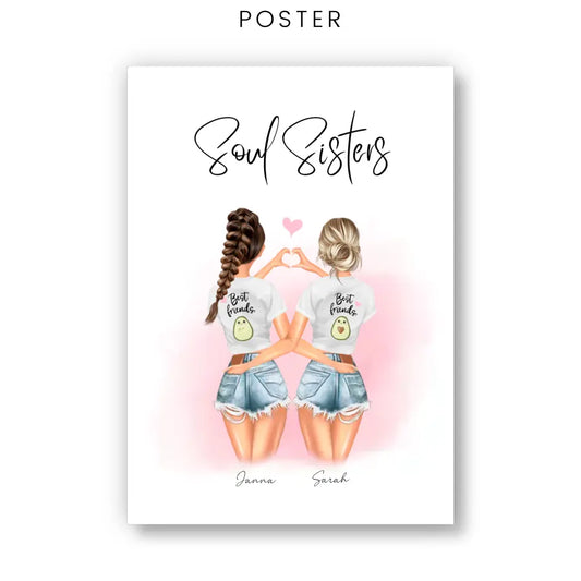 Beste Vriendinnen Hart - POSTER