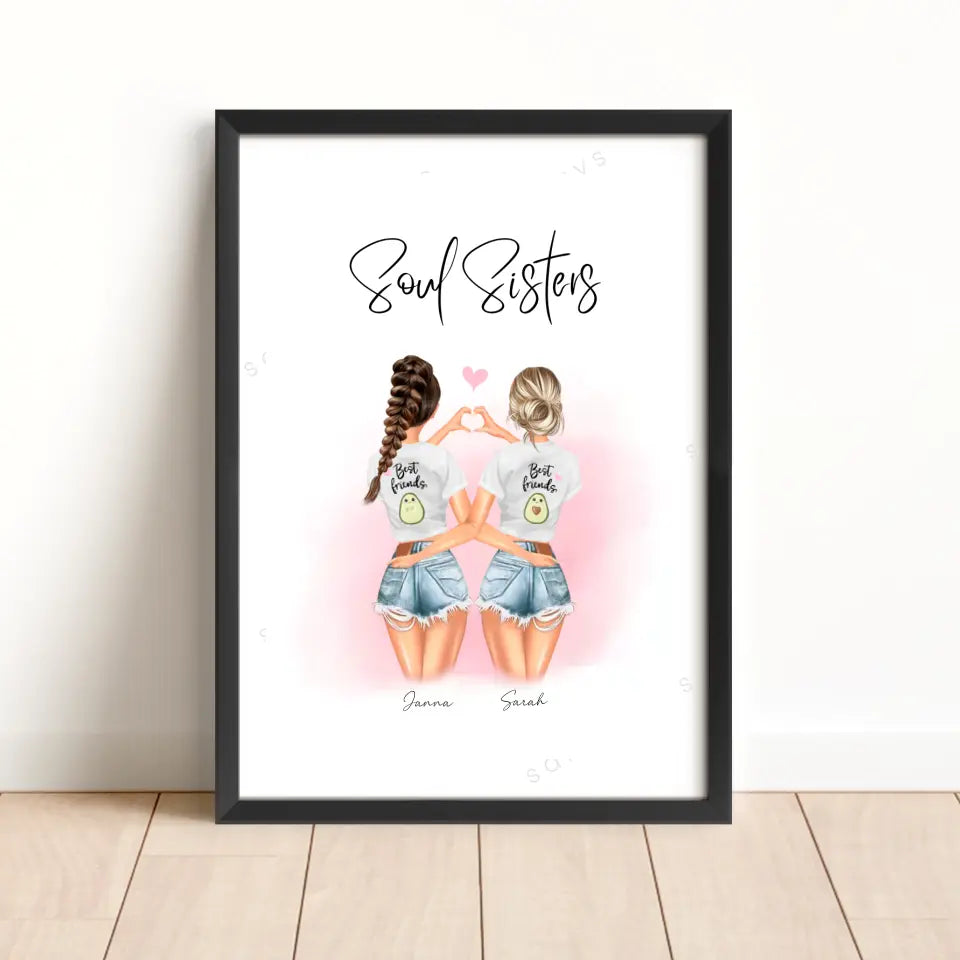 Beste Vriendinnen Hart - POSTER