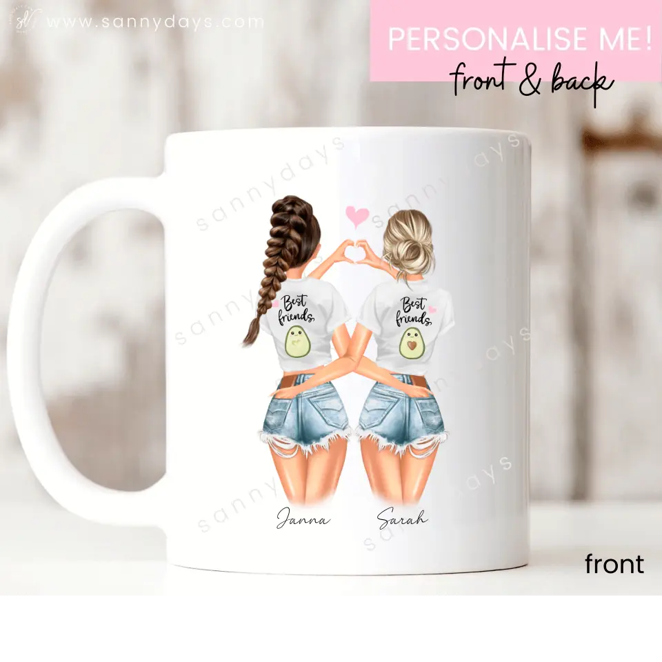 Best Friends Heart - MUG