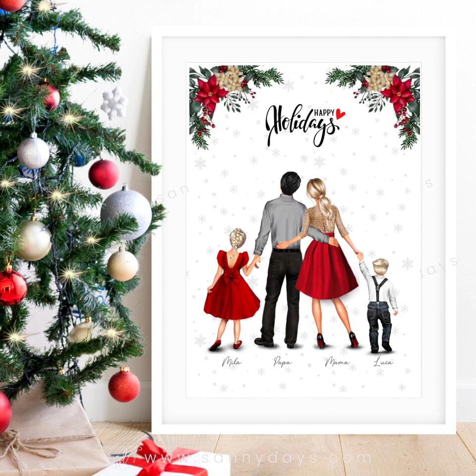 Kerst Familie - POSTER