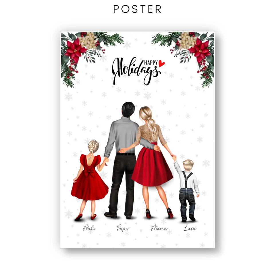 Kerst Familie - POSTER