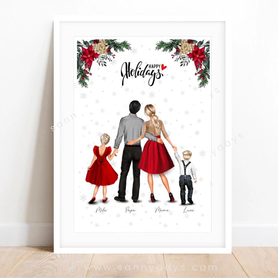 Kerst Familie - POSTER