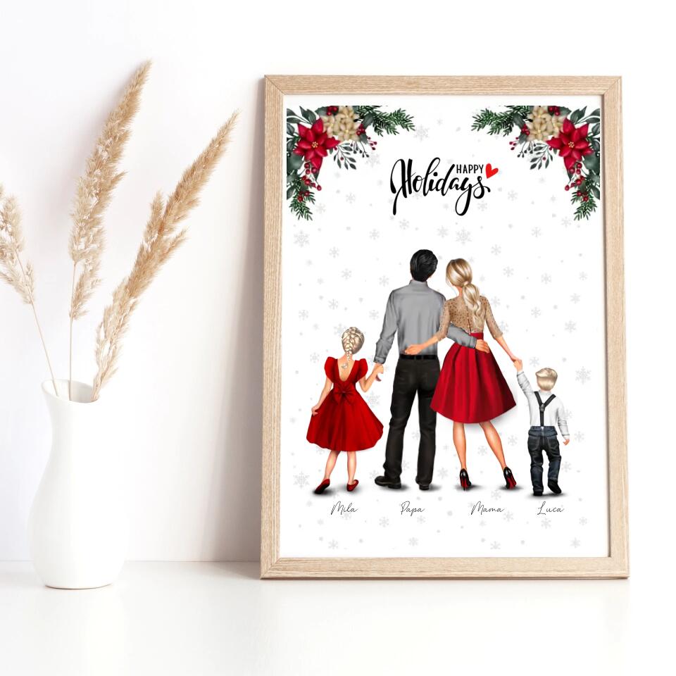 Kerst Familie - POSTER