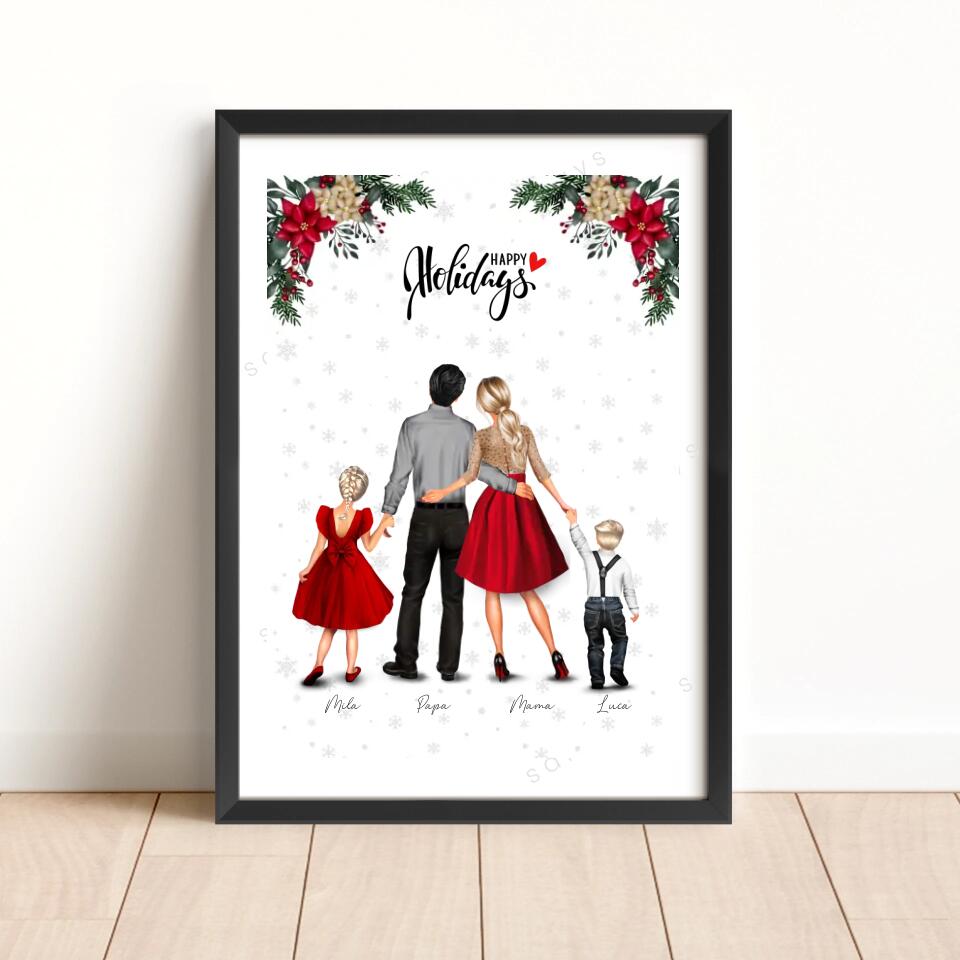 Kerst Familie - POSTER