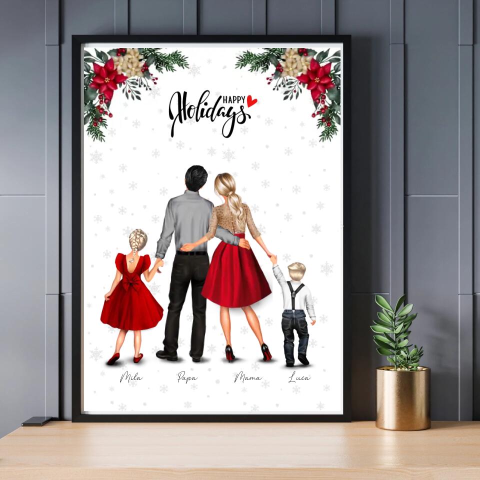 Kerst Familie - POSTER