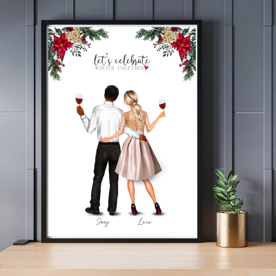 Kerst Winter Koppel - POSTER